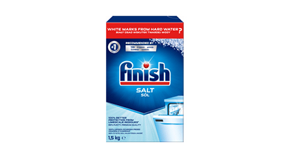 Līdzeklis trauku mazgājamai mašīnai FINISH sāls, 1,5kg