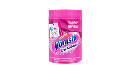 Traipu tīrīšanas līdzeklis VANISH Oxi Action Pink, 625g