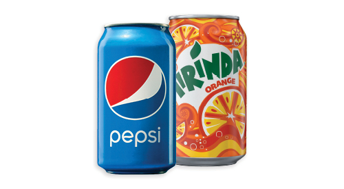 Gāzēts dzēriens PEPSI vai MIRINDA, 330 ml