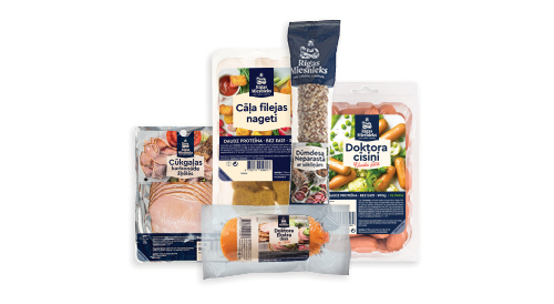 Pārstr. gaļas produkcijai RĪGAS MIESNIEKS