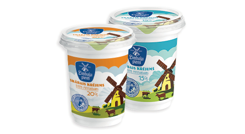 Skābais krējums LIMBAŽU PIENS, 300 g, 15% vai 20%