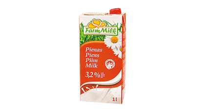 Piens FARM MILK 3,2% UHT, 1L