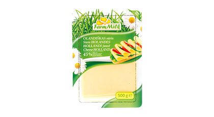 Siers HOLANDES FARM MILK 45% šķēl., 500g