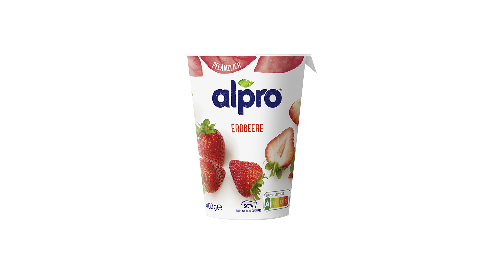 ALPRO fermentēts sojas produkts ar zemeņu garšu, 400g