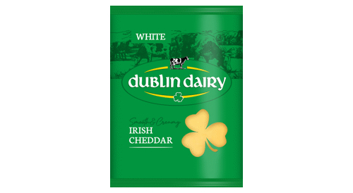 Siers CHEDDAR DUBLIN baltais šķēlēs, 150g