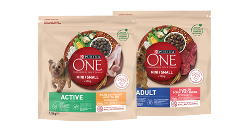 Sausā suņu barība PURINA ONE MINI, 1,5 kg, divi veidi
