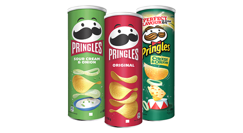 Čipsi PRINGLES, 165 g, trīs veidi