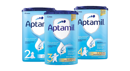 Piena maisījums APTAMIL, 800 g, 6+, 12+, 24+
