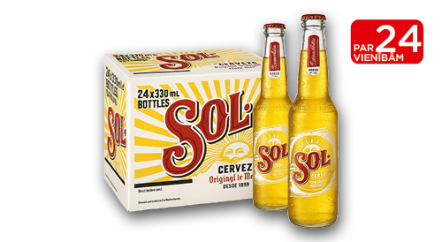 Alus SOL, 1 iepak./24x 330 ml, 4,2% alk.