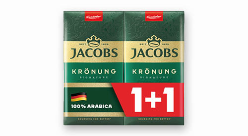 Maltā kafija JACOBS KRONUNG, 1 iepak./2x 500 g