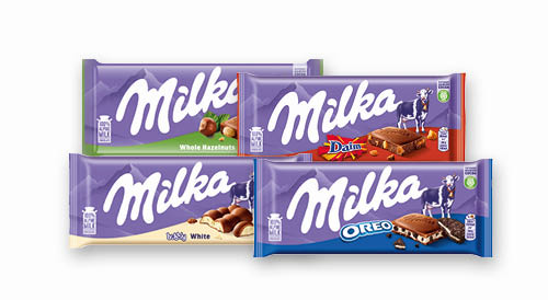 Šokolādes tāfelītēm MILKA