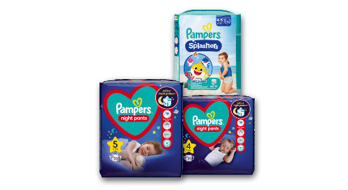 Nakts un peldēšanas biksītēm PAMPERS