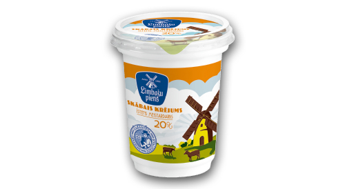 Skābais krējums LIMBAŽU PIENS, 300 g, 20%