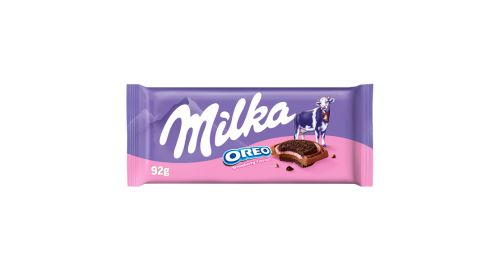 Piena šokolāde zemeņu un Oreo MILKA 92g
