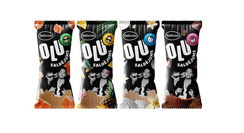 Olu saldējums BALTICOVO, 70 g, četri veidi