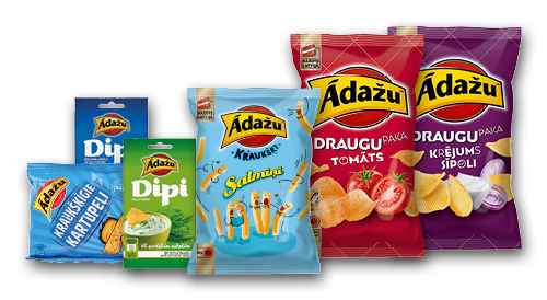 Ādažu čipsiem un DIP mērcītēm