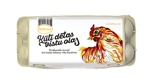 Kūtī dētas olas BALTICOVO, 1 iepak./10 gab., M/L izmērs