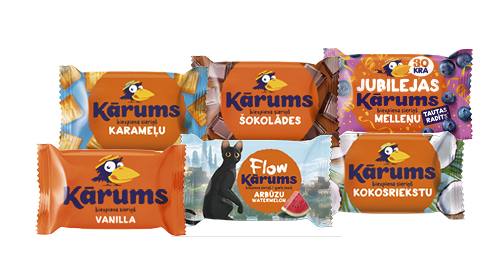 Biezpiena sieriņš KĀRUMS, 45 g, seši veidi