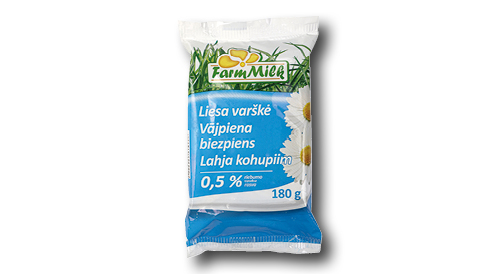 Biezpiens FARM MILK, 180 g, 0,5%