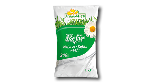 Kefīrs FARM MILK, 1 kg, 2%