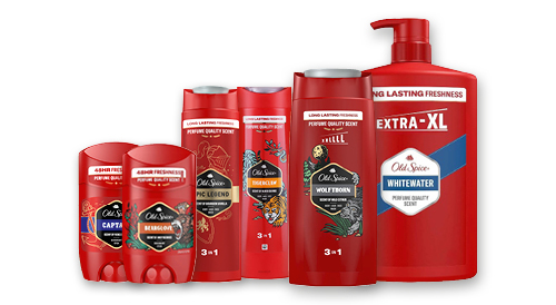 Dušas želejām un dezodorantiem OLD SPICE