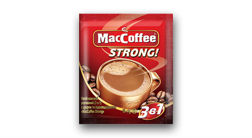 Šķīstošā kafija MACCOFFEE STRONG 3in1, 16 g