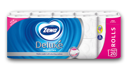 Tualetes papīrs ZEWA DELUXE, 1 iepak./20 ruļļi, trīs slāņi