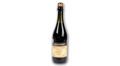 Dzirkstošais vīns LA CACCIATORA LAMBRUSCO, 0,75 l, 8% alk.