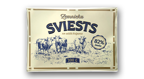 Sviests ZEMNIEKU, 200 g, 82%