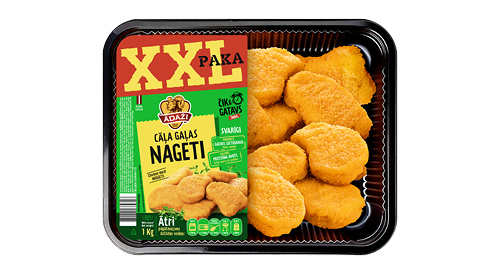 Cāļa gaļas nageti XXL ĀDAŽI, 1 kg