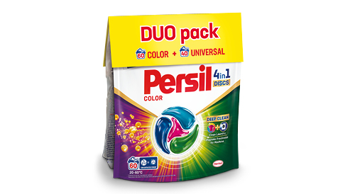 Veļas mazgāšanas kapsulas PERSIL DISCS, 1 iepak./60+40 gab
